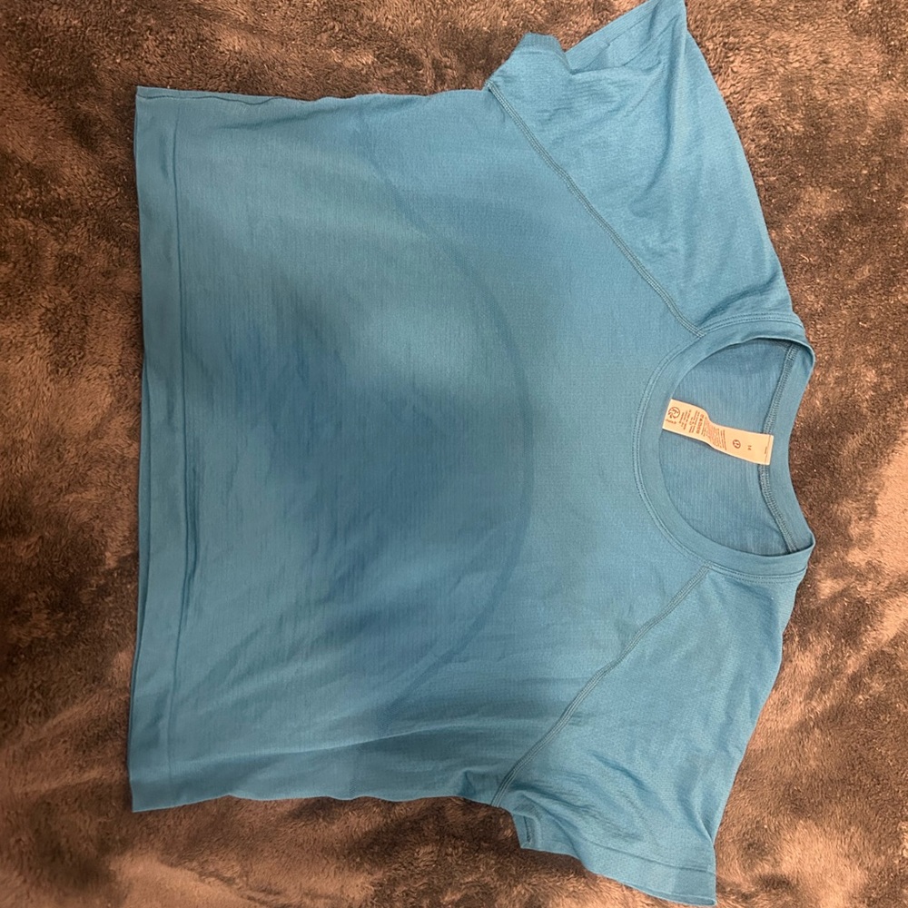 Lululemon Athletica Teal Short Sleeve Top